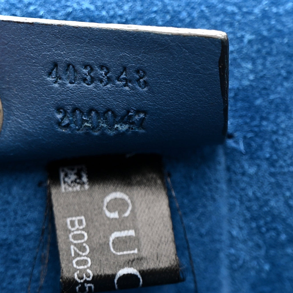 GG Supreme Monogram Medium Dionysus Shoulder Bag Blue