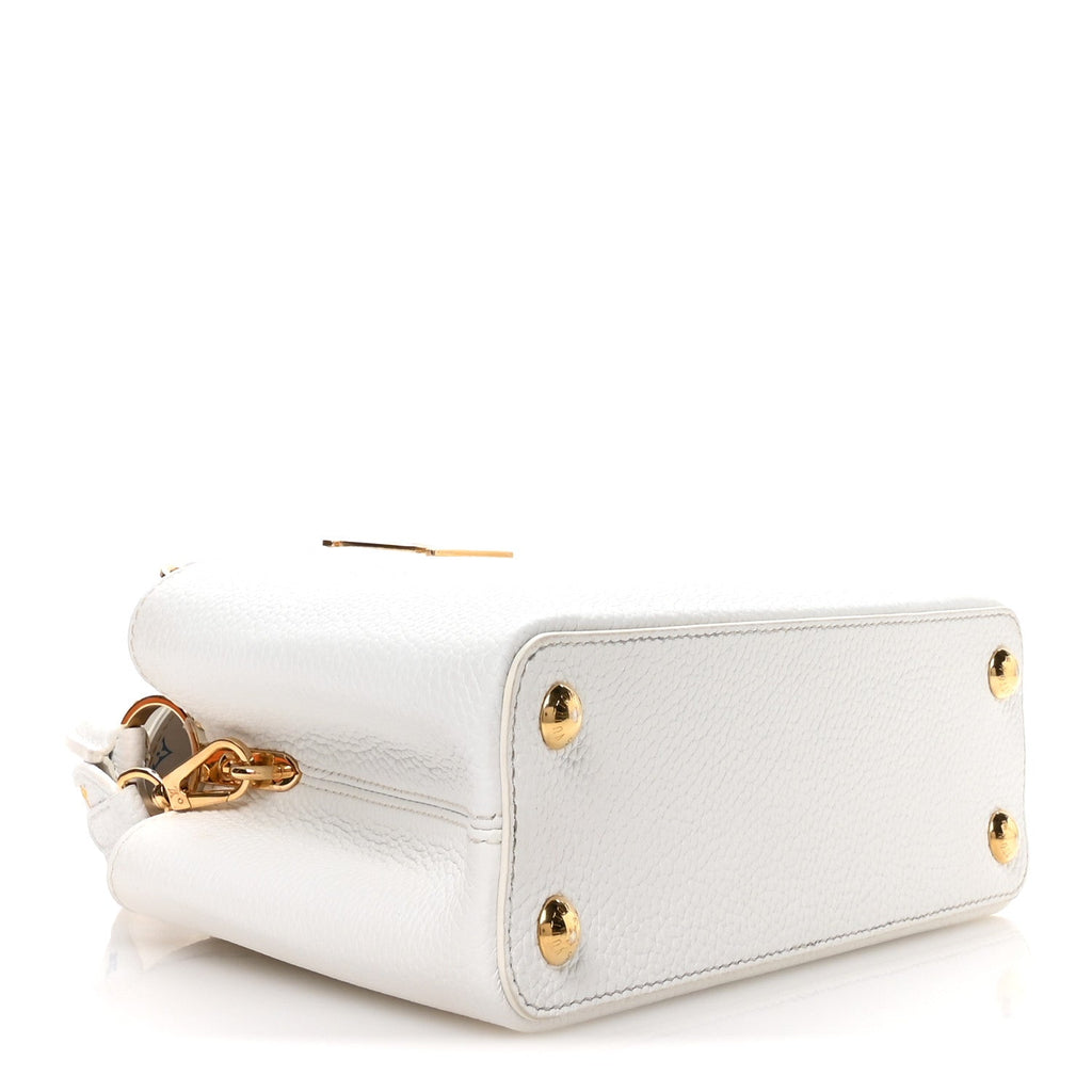LV X TM Taurillon BB Capucines Blanc